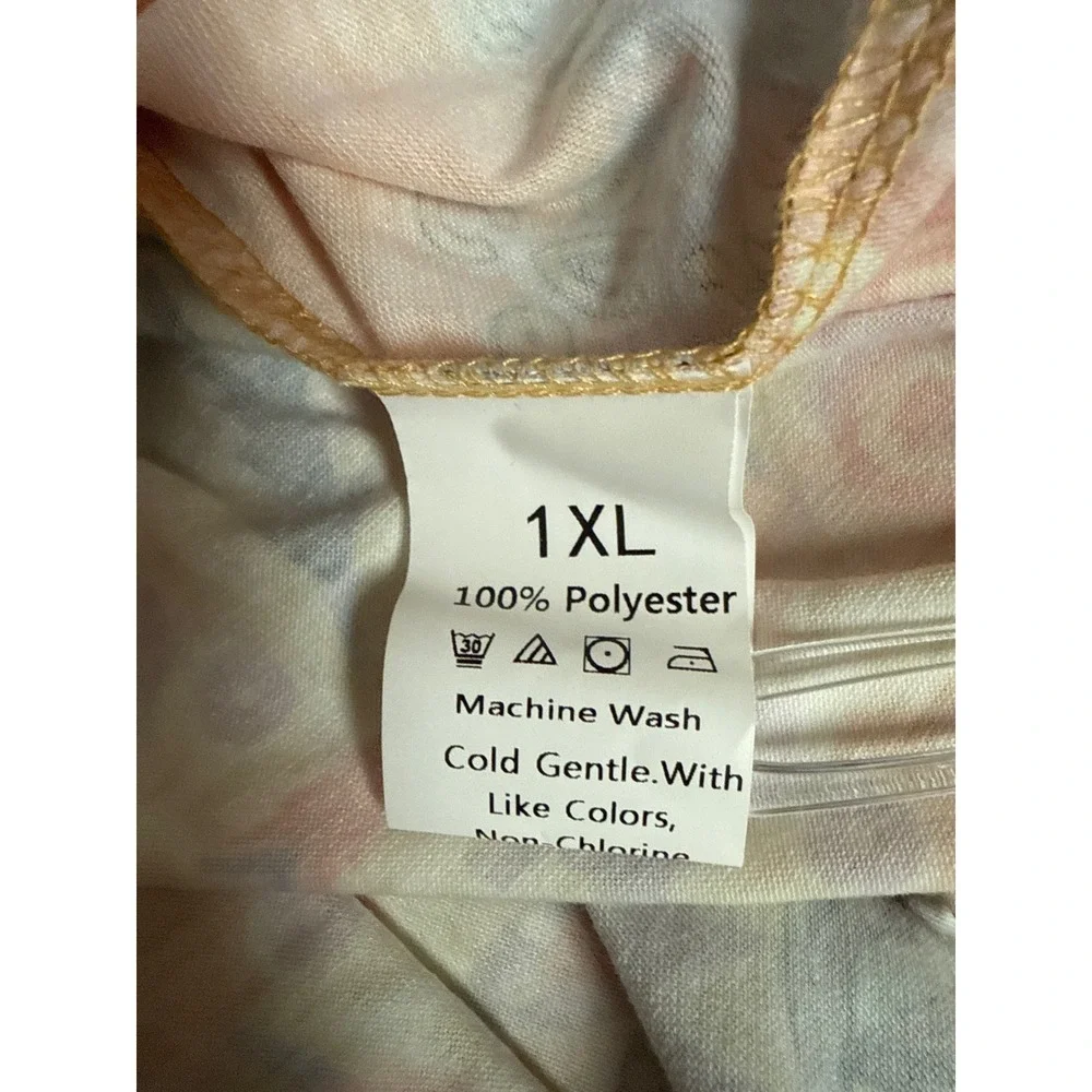 Women 1XL Casual Tank Dress Mandala Artsy Vacay Summer Beach Coastal Boho resort - Picture 6 of 7